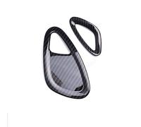 QASULER Car Styling Carbon Fiber Style Stainless Steel Decoration Modified Accessories, for Smart, 453 Fortwo Forfour 2015-2020 Car Air Vent Decoration(Air outlet)