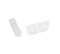 QASULER Car Styling Center Console Gear Shift Electronic Handbrake Buttons Sequins Trim, for, Q5 2018-2020 LHD Interior Accessories Car Air Vent Trim(Silver)