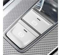 QASULER Car Styling Console Gearshift Handle Frame Cover, for, A6 C8 Interior Accessories Gear Shift Knob Head Carbon Fiber Sticker Car Air Vent Trim(P Button Silver)