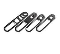 QASULER Car Window Control Panel Cover Carbon Fiber Decoration Sticker, for BMW, for MINI, Cooper S F54 F55 F56 F57 F60 Car Styling Accessories Car Air Vent Decoration(F60 A)