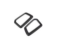 QASULER Carbon Fiber Color ABS Dashboard Air Conditioning Vent Outlet Frame Trim, for Land Rover, Discovery 2015-2019 Car Accessories Car Air Vent Decoration