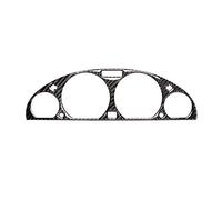 QASULER Carbon Fiber Internal Instrument Panel Decorative Frame Dashboard Cover Stickers Trim Interior, for BMW, for E46 M3 1998-2005 Steering Wheel Decorative Sticker