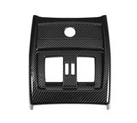 QASULER Carbon Fiber Style Rear, for Seat, Air Conditioning Vent Cover Trim, for BMW, 3 4 Series F30 F34 2013 2014 2015 2016 2017 2018 Accessory Car Air Vent Decoration