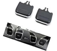 QASULER Dashboard Air Vent Car Front Conditioner AC Grille Outlet Tab Clip Slider, For Boxster, For Cayman 2013-2020, for Carrera, 2008-2018 Air Vent Clip(BLACK Front 2pcs)