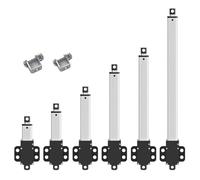 QASULER Dc6v 12v 24v Small Linear Actuator 150mm/s 200mm Force 15kg Electric Motor for Cabinets Window Opener Robitcs with Free Bracket Lathe Motor(12v 200mm Stroke Load 7n)