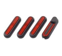 QASULER Electric Scooter Front Fork Protection Cover, for Xiaomi, 1S Pro2 Scooter Repair Part Rear Wheel Fork Decorative Cover Accessories Reflective scooter rear side wheel cover(Red)