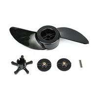 QASULER Fishing Outdoor Outboard Motor Stable Boat Propeller Electric Engine 2 Blades Marine Replacement Parts Practical, for Haibo ET34L Boat Propeller