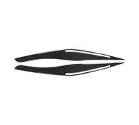 QASULER For 3 Series E90 318i 320i 325i 2009-2012 Car Accessories Carbon Fiber Car Headlight Eyebrow Trim Cover Decoration Stickers Headlight Sticker(Black)