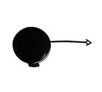 QASULER, for Audi, A4 B8 2013-2016, Right 8K0807441B, Rear Bumper Tow Hook Cap Towing Eye Cover Tow Bar Cover(Black)