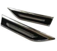 QASULER For Chevrolet, for Cruze, Led Side Marker Led Side Lights 2pcs Led Lamp Turn Light Fender Lamps Car Yellow White Car Turn Signal Light(BLACK Blue)