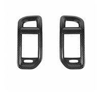 QASULER For DODGE, RAM1500 2018 2019 2020 Pickup Interior Styling Carbon Fiber Color Air Conditioning Dashboard Vent Cover Accessories Car Air Vent Decoration