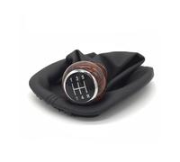 QASULER For, for VW, for, for Passat, B5 1996 1997 2001 2002 2003 2004 2005 5/6 Speed Leather Car Gear Shift Knob Lever Gaiter Boot Cover Manual Gear Stick Knob(5 Speed WoodGrain)