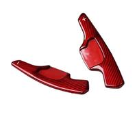 QASULER For ford, for Taurus, for Mondeo, for Lincoln, Car Steering Wheel Shift Paddle Shifter Extension Carbon Fiber Left & Right 2Pcs Car Rear Spoiler Side Wing Cover