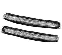 QASULER For Hyundai, for I20, for GB, for IB 2016 2017 2018 LED Side Mirror Turn Signal Car LED Rear View Mirror Signal Lamp Car Turn Signal Light(BLACK A Pair)