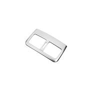 QASULER For Mazda, 3 Axela 2019 2020 Car Stainless Steel Rear Seat Console Air Conditioning Outlet Frame Cover Trim Styling Accessories Car Air Vent Decoration(Silver)