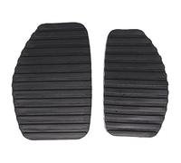 QASULER For Peugeot, 206 1998-2011 2012 2013 207 Compact Brasil Sedan 207i Car Rubber Brake Clutch Foot Pedal Pad Covers 213015 450412 Car Clutch Pedal Cover(Black 2X CLUTCH)