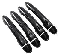QASULER , for Renault, Scenic III Grand Scenic XMOD 2010-2016 Glossy Black Car Door Handle Cover 2011 2012 2013 Exterior Door Handle Trim(Black 4dr No Key No Button)