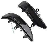 QASULER For Subaru, for forester, for Outback, for Legacy Tribeca Rearview Mirror Repeater Lamp 2007-2016 LED Rear View Mirror Turn Signal Indicator Light Car Turn Signal Light(BLACK Blue-yellow)