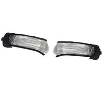 QASULER For Toyota, for Corolla, for AURIS 2010 11 2012 2013 2014 Door Wing Rearview Mirror Indicator Lamp LED Side Mirror Turn Signal Light Car Turn Signal Light(BLACK 1 Pair)