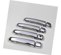 QASULER , for Toyota, Prado 150, for Land Cruiser, Prado J150 2010-2019 LC150 LC200 Glossy Black Car Door Handle Cover Exterior Door Handle Trim(Silver 2 Sensor)