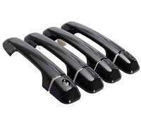 QASULER , for Toyota, Prado 150, for Land Cruiser, Prado J150 2010-2019 LC150 LC200 Glossy Black Car Door Handle Cover Exterior Door Handle Trim(Black No Sensor)