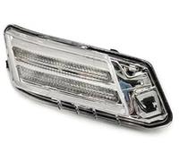 QASULER For VOLVO, for XC60 2009 2010 2011 2012 2013 Car Front Side Corner Light Daytime Running Lamp Turn Signal Lamp Fog Light DRL Car Turn Signal Light(BLACK L side)