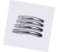 QASULER , for VW, GOL G5 G6 2009-2016 for Fox Suran Cross Chrome Door Handle Covers Trim Set for Voyage Saveiro 2012 Exterior Door Handle Trim(Silver 1 Keyhole)