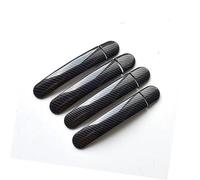 QASULER , for VW, GOL G5 G6 2009-2016 for Fox Suran Cross Chrome Door Handle Covers Trim Set for Voyage Saveiro 2012 Exterior Door Handle Trim(Black Carbon 0 Keyhole)