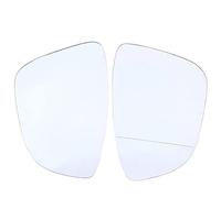 QASULER for VW, Golf/R32/GTI/Rabbit 2010 2011 2012 2013 Rear View Mirror Car Side Heating Glass White Auto Replacement Yard Machinery Fuel Cover(1 Pair)