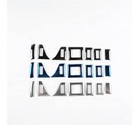 QASULER Front Air Conditioning Outlet Frame Decoration Trim, for, for, A4 B9 2017-2021 LHD Stainless Steel Car Styling Interior Car Air Vent Decoration(Blue)