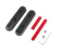QASULER Front Fork Reflective Shell, for Xiaomi, 4 Pro Electric Scooter Wheel Protective Decorative Cover With Screws Red Sticker Strip Reflective scooter rear side wheel cover(1 set)