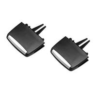 QASULER Front Rear Air Conditioning A/C Vent Grille Slider Clip Car Outlet Tab, for BMW, X5 X6 E70 E71 Air Vent Clip(BLACK 2pcs Front)