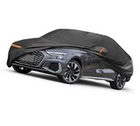 QASULER Full Car Cover Car Cover, for Audi, for A3 2012-2024, for Peva All-Weather Waterproof Windproof Protection W/Right, for Zipper