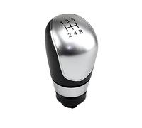 QASULER Gear Shift Knob with Dustproof Cover Drive Head Stick Shifter Handle, for Ford, for Focus, 2 MK2 FL C-MAX 2006-2011 MK3 MK4 MK7 Galaxy Gear Shift Knob(5 Speed-Silvery-B)