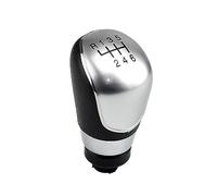 QASULER Gear Shift Knob with Dustproof Cover Drive Head Stick Shifter Handle, for Ford, for Focus, 2 MK2 FL C-MAX 2006-2011 MK3 MK4 MK7 Galaxy Gear Shift Knob(6 Speed-Silvery-B)