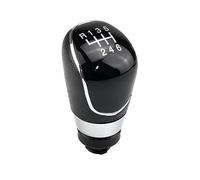 QASULER Gear Shift Knob with Dustproof Cover Drive Head Stick Shifter Handle, for Ford, for Focus, 2 MK2 FL C-MAX 2006-2011 MK3 MK4 MK7 Galaxy Gear Shift Knob(6 Speed-Black-B)