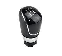 QASULER Gear Shifter Knob Lever Manual 5 6 Speed, for Ford, for Focus, 2 MK2 FL C-MAX 2006-2011 MK3 MK4 MK7 Galaxy with Leather Dustproof Cover Gear Shift Knob(5 Speed-Black-B)