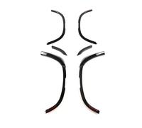 QASULER Gloss Black With Light Side Fender Flares Wide Wheel Arch, for Land Rover, Defender 90 110 2020-2024 Eyebrow Cover Auto Parts Fender Flares(110 Gloss Black)