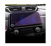QASULER Instrument Screen Protector For CR-V CRV 2017 2018 2019 Auto GPS Navigation Screen Protector Car Tempered Glass Protector Tempered Glass Protector Car Screen Protector(BLACK 7 Inch Blue Light)