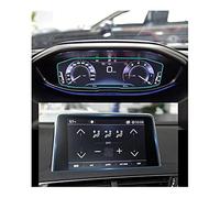 QASULER Instrument Screen Protector, for Peugeot, 3008 5008 2017 2018 2019 Accessories Car Navigtion Tempered Glass LCD Screen Protective Film Tempered Glass Protector Car Screen Protector