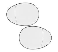 QASULER Mirror Glass Heated With Backing Plate Side Rear View 2007-2015, for BMW, for MINI, Cooper Yard Machinery Fuel Cover(1pcs left side)