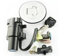 QASULER Motorcycle Ignition Switch Fuel Tank Cap Seat Lock Key Set Kit For XLV650 XL650 Transalp 2000-2006 35010-MCB-610 Motorcycle Ignition Switch