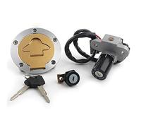 QASULER Motorcycle Ignition Switch Gas Petrol Cap Cover Lock Key Set, for 916 996 998 748, for Monster, 620 750 900, 6 Wire Plug Motorcycle Accessories