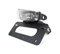 QASULER Motorcycle Rear Tail Tidy Fender Eliminator Kit License Plate Holder Bracket, for, for 790 Duke 2018-2021 890 R 2021 Motorbike Number Plate Holder(Clear)