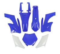 QASULER Plastic Cover Fairing Kits Mudguard Fenders Racer Seats Gas Fuel Tanks 47 49cc Engine 2 Stroke Apollo Kids Dirt Pocket Bike Fairing Fender Kit(Blue Plastic)