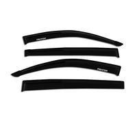 QASULER Rain Window Visor Wind Deflector, for Mitsubishi, for L200 Triton 2006 2007 2008 2009 2010 2012 2013 2014 Double Cabin Car Side Window Visor(BLACK)