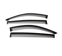 QASULER Rain Window Visor Wind Deflector, for Mitsubishi, for L200 Triton 2006 2007 2008 2009 2010 2012 2013 2014 Double Cabin Car Side Window Visor(SLIVER)