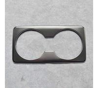 QASULER Rear Seat Water Cup Cover Trim Metal Interior, for Mazda, 3 2019 2020 Axela Hatchback Sedans Car Air Vent Decoration(YS)