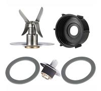 QASULER Replacement Part Blender 1Pcs Blade & 1Pcs Blender Jar Base & 2 Pcs Gasket Seals & 1Pcs Square Drive Pin Kit Blender Lid Blade