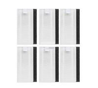 QASULER Replacement Spare Parts, for Neatsvor X600 Pro X500 X520 HEPA Filter Side Brush Robot Vacuum Cleaner Accessories Consumables Kit Household Vacuum Robot Parts(6PCS HEPA Filter)